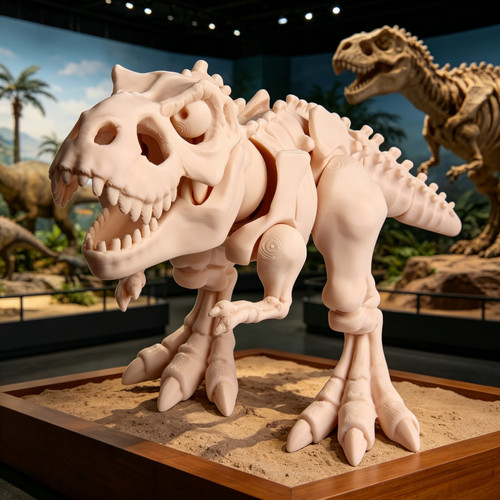 Printed tyrannosaurus rex - 3d,